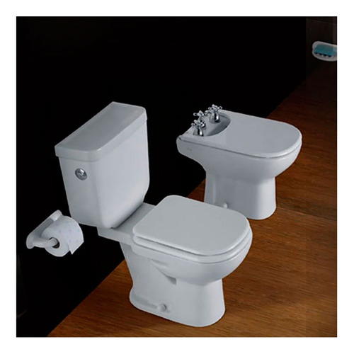 Imagen 2 de 10 de Combo Baño Sanitarios Loza Griferia Ibiza Lever Cromo Metal