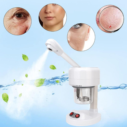 Set Lampara Con Lupa Luz Regulable Vapozono Facial Portatil