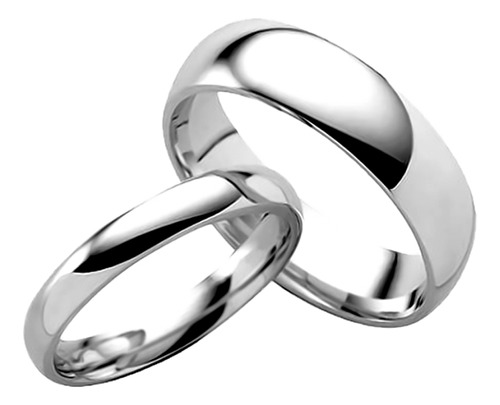 Argollas De Matrimonio En Plata 925 Certificada Lisas Par