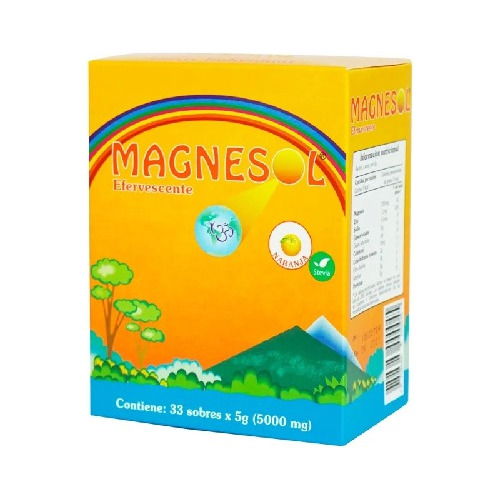 Magnesol Efervescente - Magnesol X 33 Unidades, Naranja