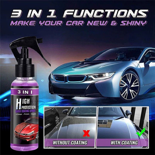 3 En 1 Spray Recubrimiento Rápido For Automóviles D