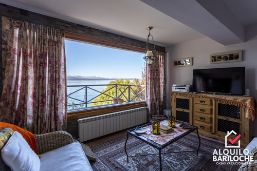 Imagen 14 de 18 de Alquiler Casa En Bariloche Con Costa De Lago Nahuel Huapi. 10 Pax. Km5. 360.