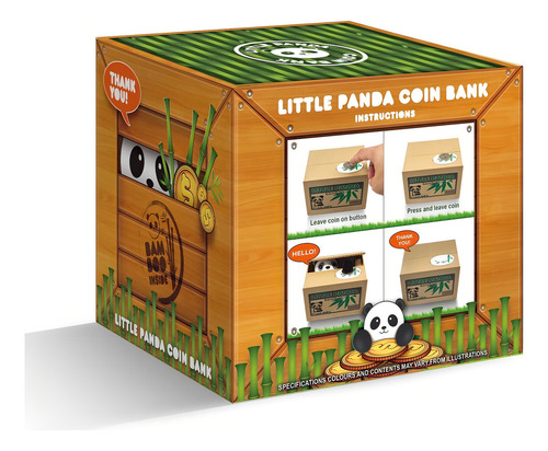 ID de design do Marney Panda Coin Thief Piggy