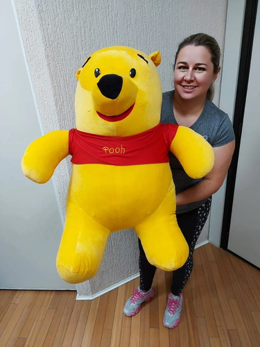 Ursinho Pelúcia Urso Pooh 80cm Presente P/ Crianças Namorada