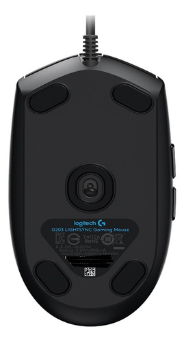 Mouse Gamer Logitech Óptico G203 Lightsync, Alámbrico, Usb