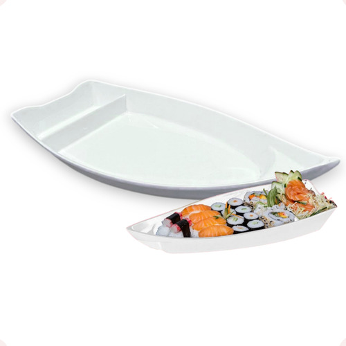 Kit Com 4 Barcos Japones Porções E Barco Sushi E Açaí 26cm