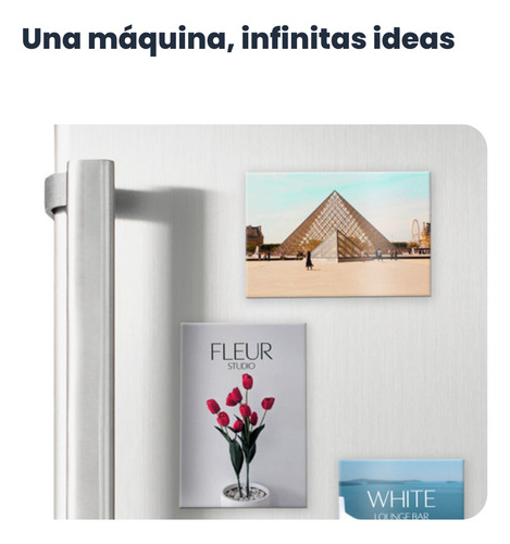 Kit Maquina Para Hacer Imanes Personalizados Rectangulares