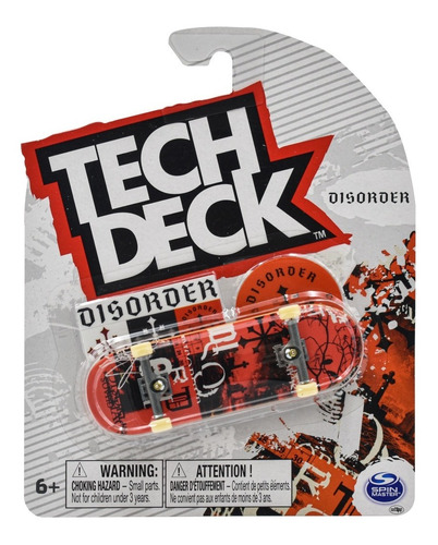 Tech Deck Patinetas Relic Series Disorder Rojo Spin Master