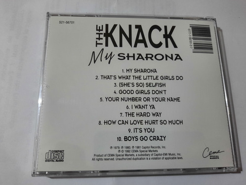 The Knack - My Sharona / Cd / Canada