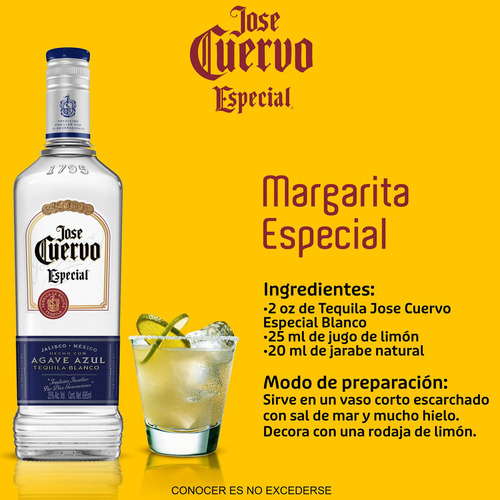 Pack De 4 Tequila Jose Cuervo Especial Blanco 695 Ml