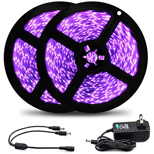 Tiras De Luz Led Uv Impermeables De 33 Pies/10 Metros, ...