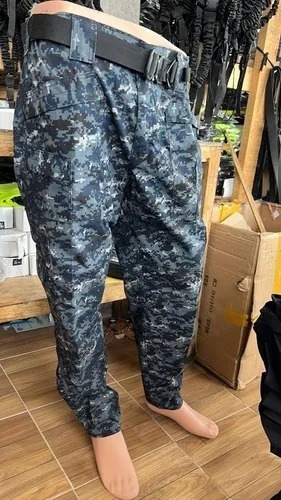Conjunto Táctico Rápida Pantalón Militar Pixelado Azul 