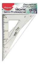 Comprar Escuadras Semi - Profesionales Sin Bisel Maped Technic 28cm Color Transparente
