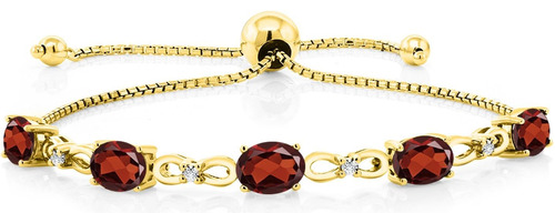 Gem Stone King Pulsera De Tenis Con Piedras Preciosas Natale