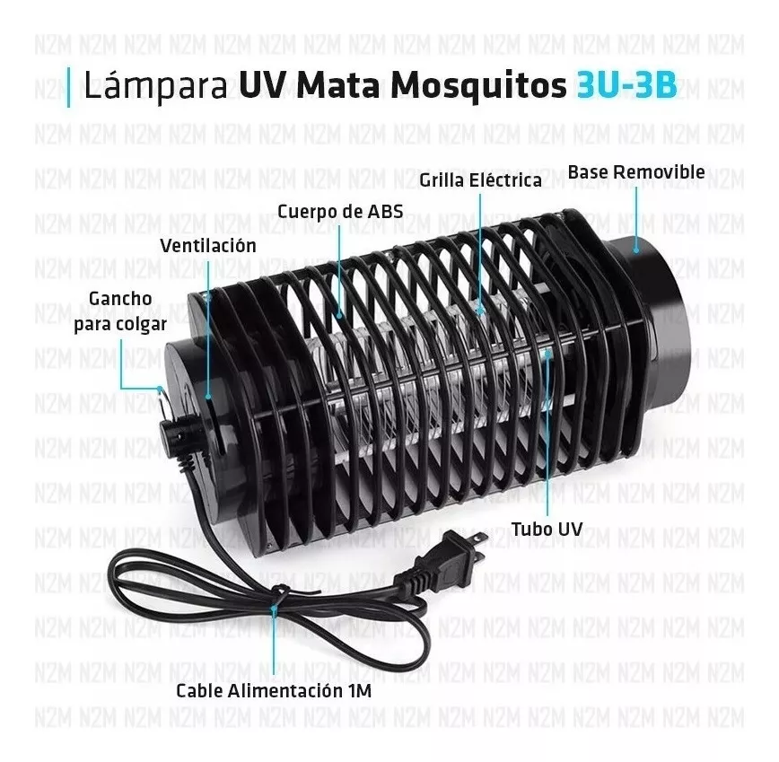 Tercera imagen para búsqueda de lampara mata mosquitos