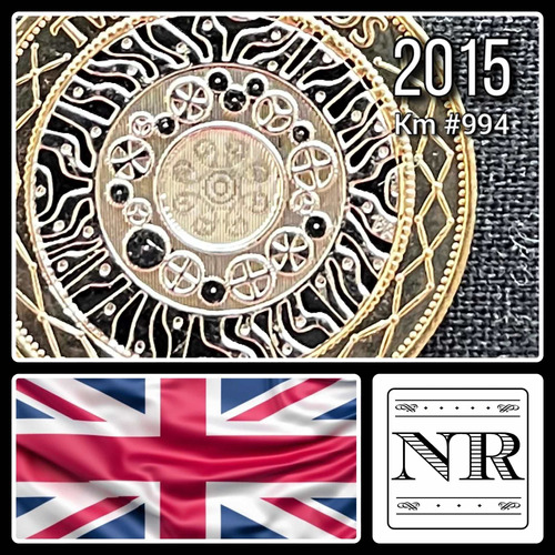 Inglaterra - 2 Libras - Año 2015 - Km #994 - Tecnología