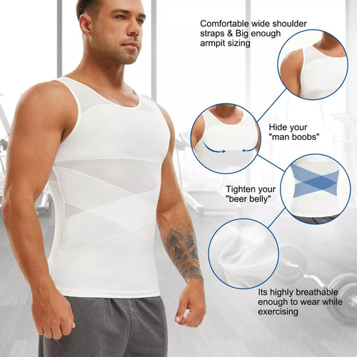 Camisas De Compresión Para Hombre Ginecomastia Pecho