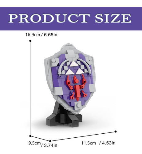Set De Bloques De Construcción Hylian Shield, Decoración Del