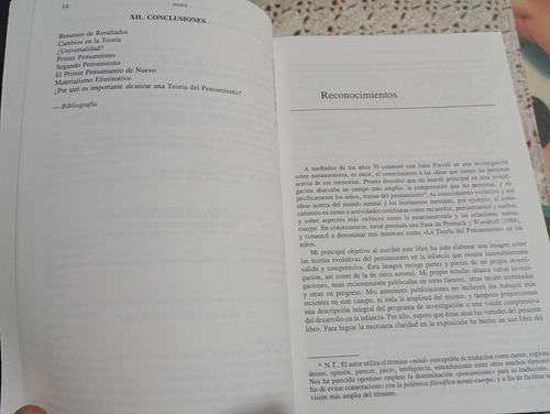 Desarrollo De La Teoría Del Pensamiento En Los Niños Wellman (Usado)