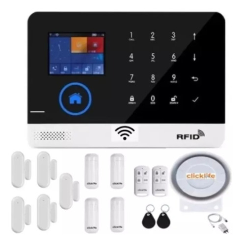 Alarma Wifi Casa Negocio Inalámbrica Kit 9 Sensores Alexa 