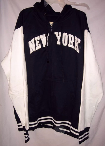 Sudadera New York Con Gorro - Talla Xl - Original