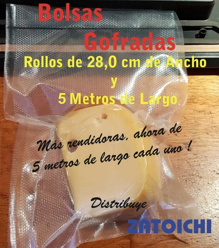 Imagen 3 de 9 de Pack De Repuesto 2 Rollos De Bolsas Gofradas Turbo Original