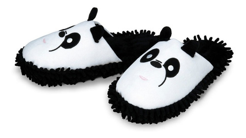 Pantufa Chinelo Mop Panda Importway Adulta E Infantil