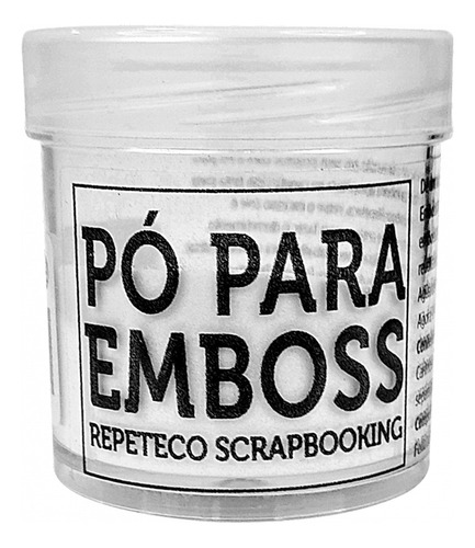 Repeteco - Pó Para Emboss Opaco - Cor Transparente - 14gr