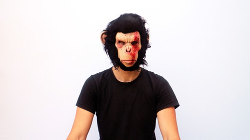 Máscara De Chango Infected Simio Disfraz Halloween Chimpance
