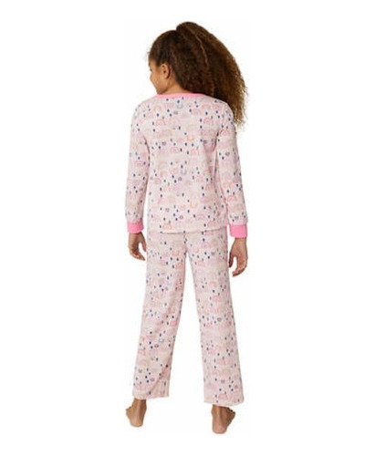 Set 2 Piezas Pijama Para Niña Suave Talla L 14/16 Años