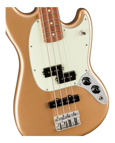 Fender Player Mustang Bass Pj Pau Ferro Firemist Gold 4c