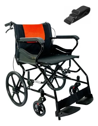 Silla De Ruedas Transporte Liviana Fácil Manejo Y Cinturon