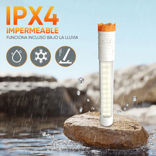 Linterna Magnética Tipo Barra Recargable 30/50/80 Watt Blanco 50w/mediano