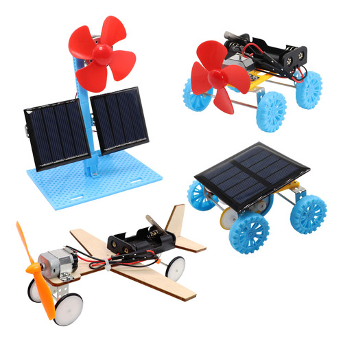 Kits Stem 4 En 1 De Energia Solar Y Motor Electrico, Proyect