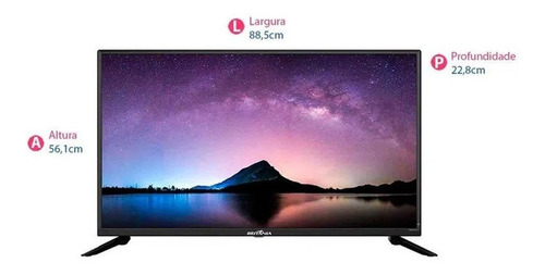 Imagem 5 de 5 de Smart Tv Led 39britânia Btv39g60n5ch Processador Quad Core