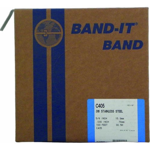Band-it C40599 316 Banda Sin Recubrimiento De Acero Inoxidab
