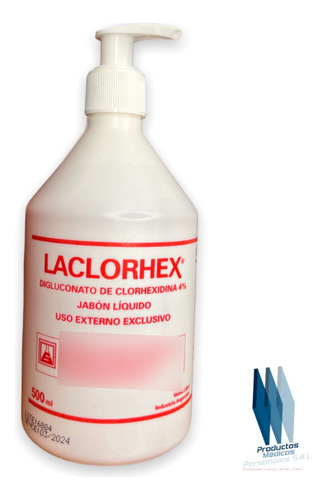 Jabon De Clorhexidina X 500 Ml Con Dispenser