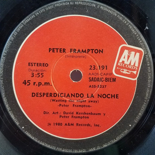 Peter Framton - Rise Up - Levantate - Simple Vinilo 1980