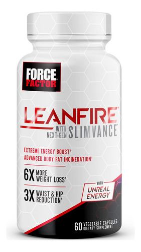 Force Factor Leanfire Con Quemador De Grasa Termogénico Ava