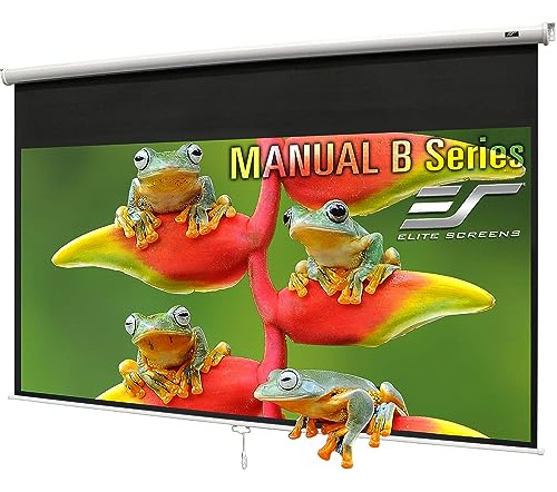 Elite Screens Manual B, 100-inch, 16: 9, Pantalla De