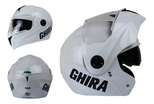 Imagen 1 de 6 de Casco Moto Abatible Ghira Gh1000 Con Gafas Certificado Dot