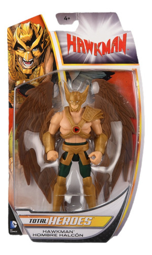 Dc Comics Total Heroes Hawkman Mattel 6 Action Figure 2013 (Usado)