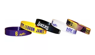 5 Pulseras King Lebrón James Lakers Nba Silicon