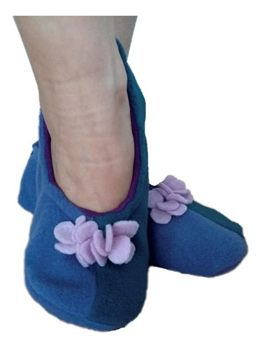 Pantuflas Ballerina Manawee Mujer Pantumedias Polar