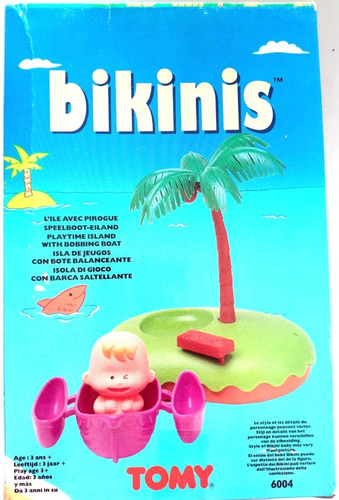 Muñeco Bikinis Tomy 6004 Islas Con Bote Balanceante Vintage