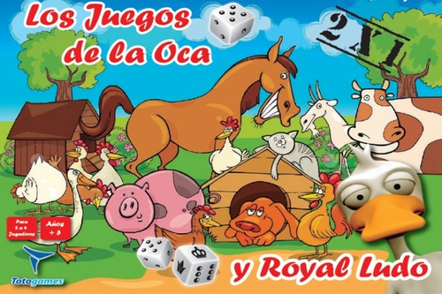 Juego De Mesa 2en1 La Oca Y Royal Ludo Toto Games Lelab