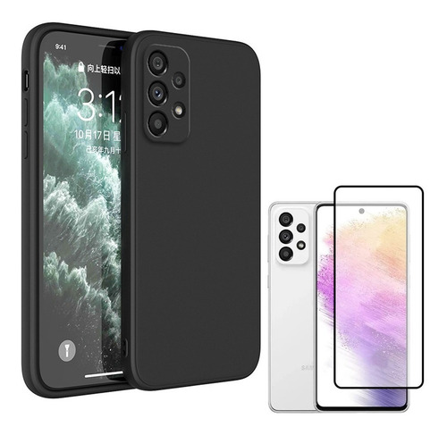 Capa Silicone Para Galaxy S21+ Fosca Aveludada + Película