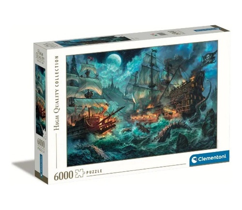 Puzzle Clementoni 6000 Piezas Batalla De Los Piratas