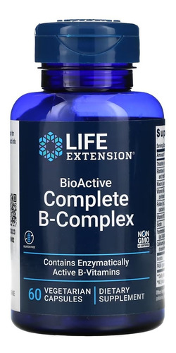 Complex B Completo Bio Activo En Cápsulas Veganas Life Exten