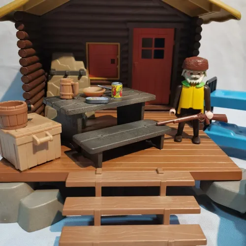 Playmobil 3826 Caba a Del Lago Trampero Oeste Casa 5039 Env o gratis
